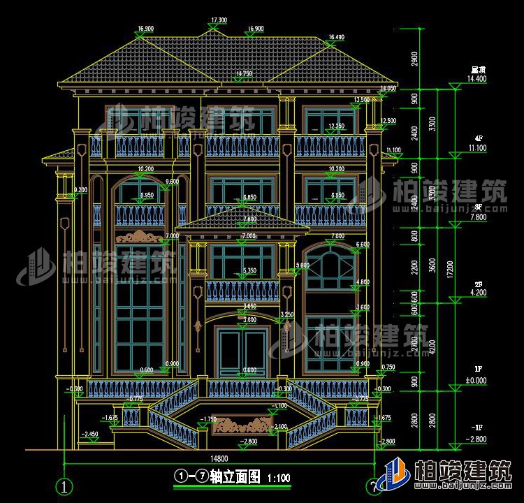 正立面图