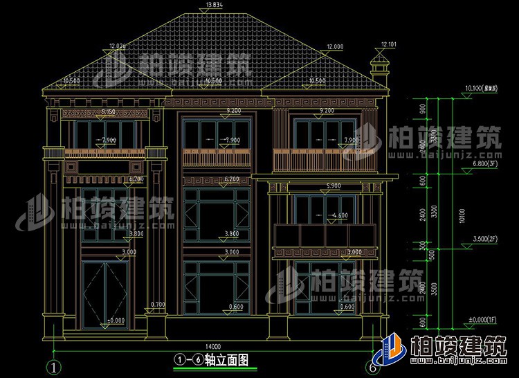 正立面图